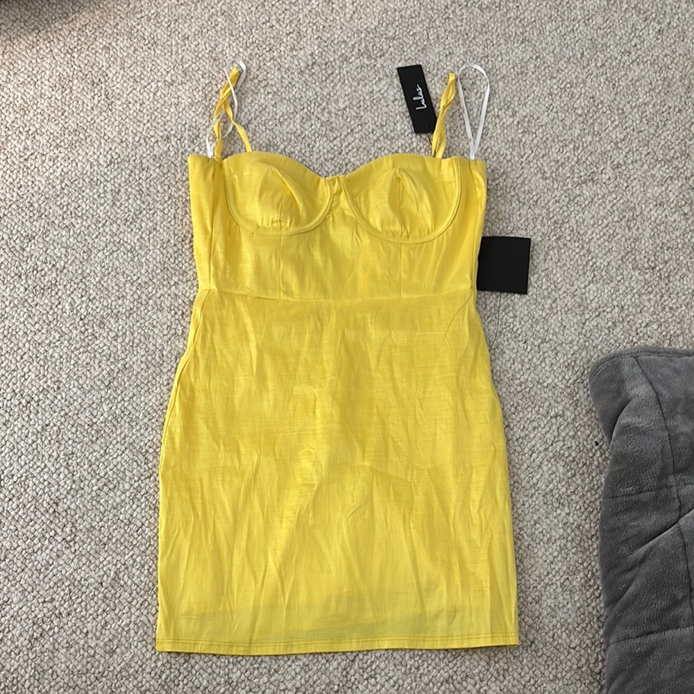 Lulu's Sunny Yellow Mini Dress